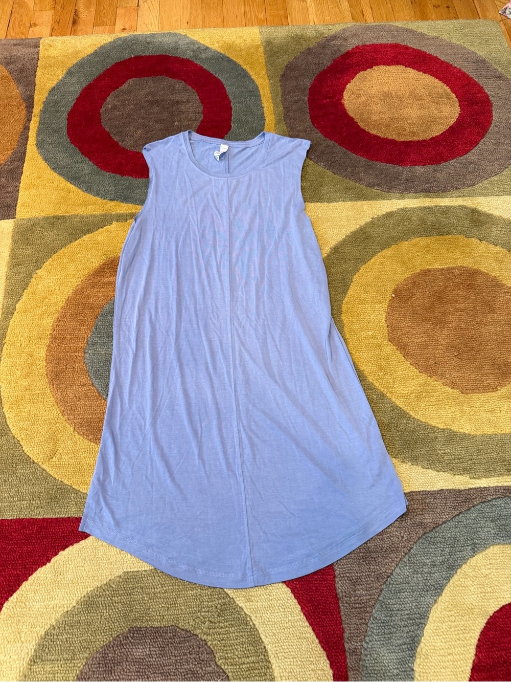 ZYIA Active The Tybee Island Dress Periwinkle Purple Very Short Mini Lightweight